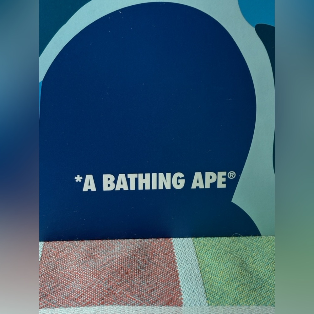 🦧 A Bathing Ape Blue Camouflage Tote Bag 🦧 NWOT 🦧 - Picture 12 of 16